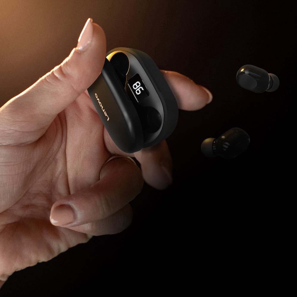 Słuchawki bezprzewodowe douszne LENOVO Thinkplus LivePods XT91 Czarne - obrazek 8