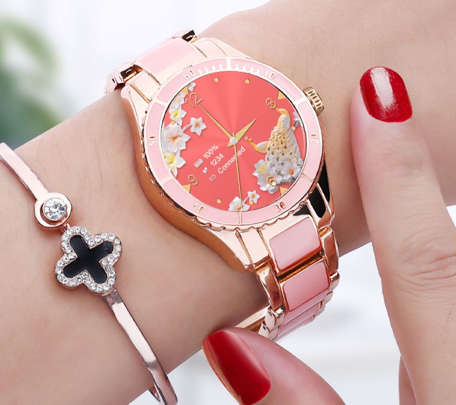 Smartwatch Damski Rubicon RNCE82 Różowy - obrazek 5