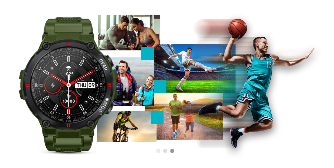 Smartwatch GIEWONT Zielony GW430-3 - obrazek 6