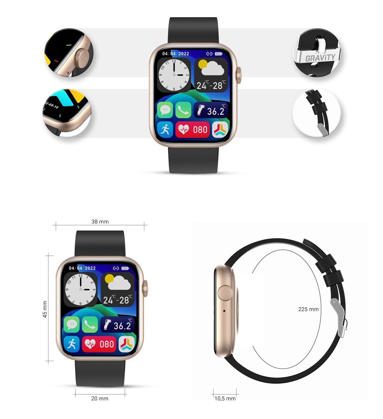 Smartwatch Damski Gravity GT3-2 - obrazek 7