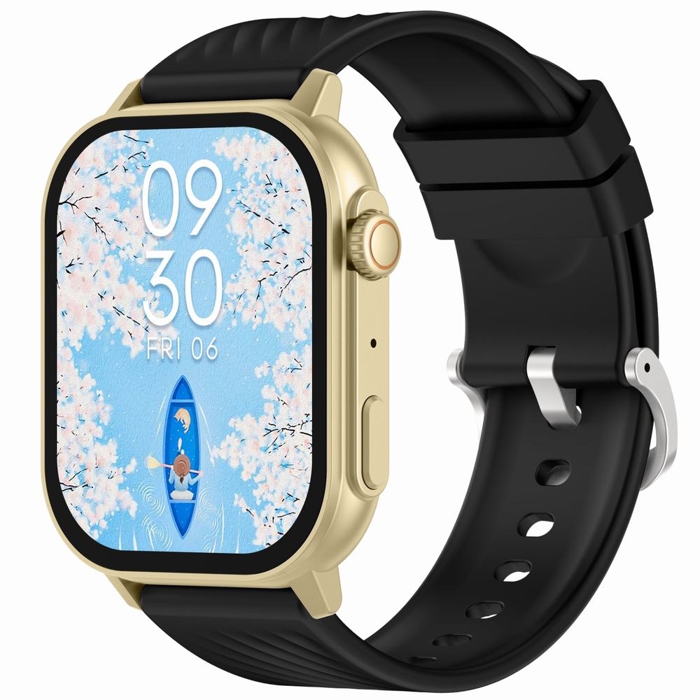 Smartwatch Gravity GT15-6 Czarny Pasek Silikonowy + Złota Bransoleta - obrazek 3