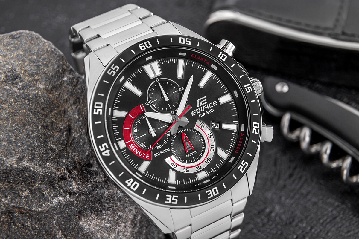 Zegarek Męski CASIO EDIFICE EFV-620D-1A4VUEF + BOX - obrazek 4