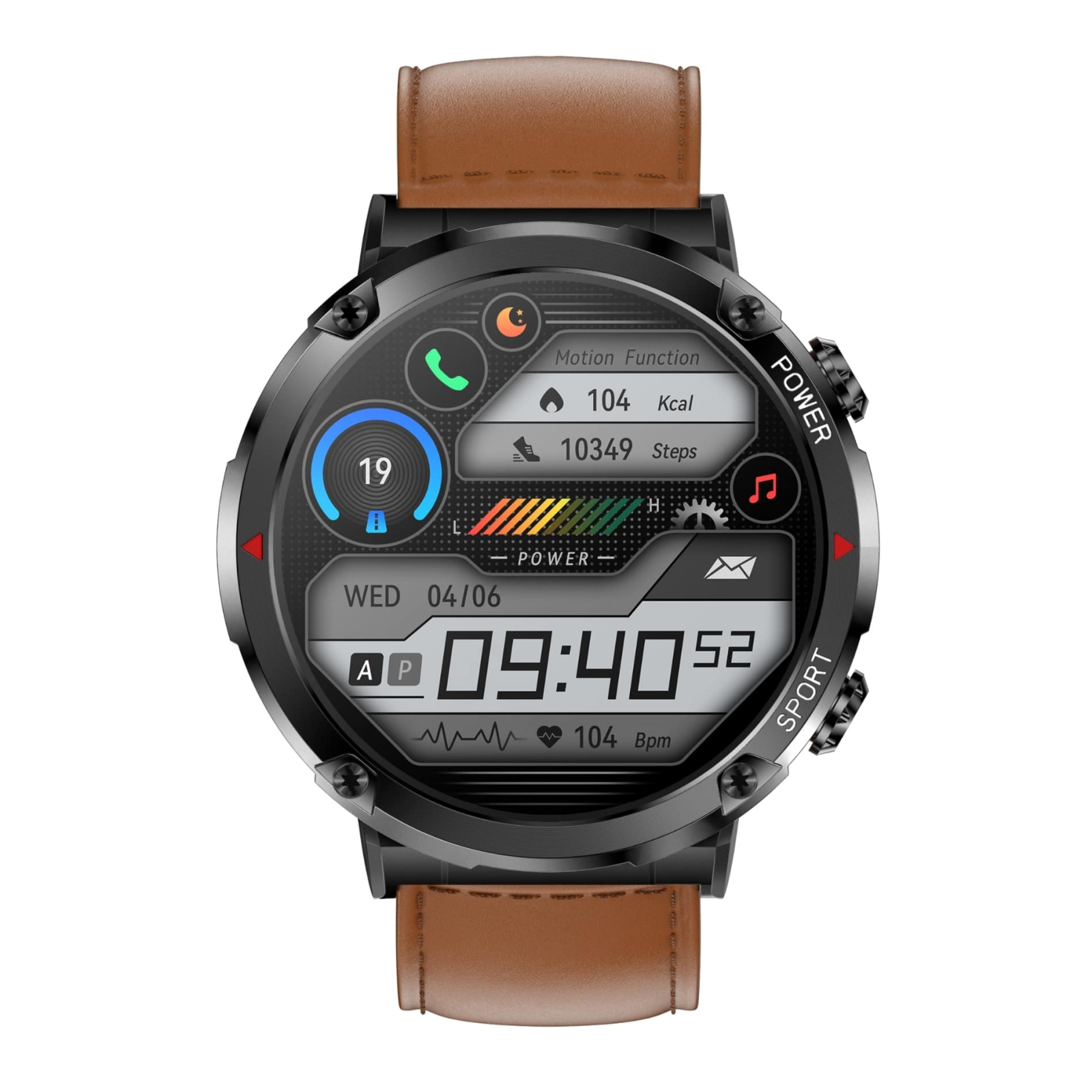 Smartwatch Gravity GT21-4 + Czarny Pasek Silikonowy - obrazek 4