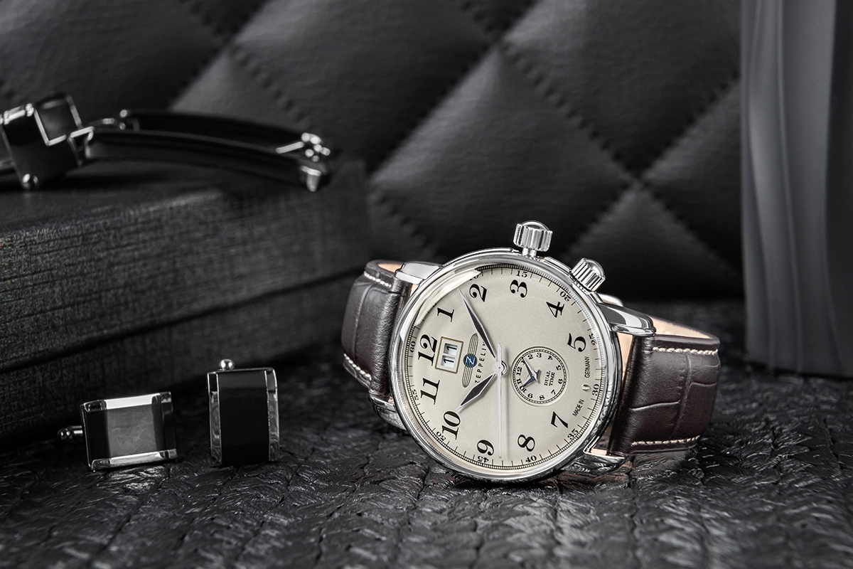 Zegarek Męski ZEPPELIN LZ127 Graf Zeppelin GMT 7642-5 + BOX - obrazek 4