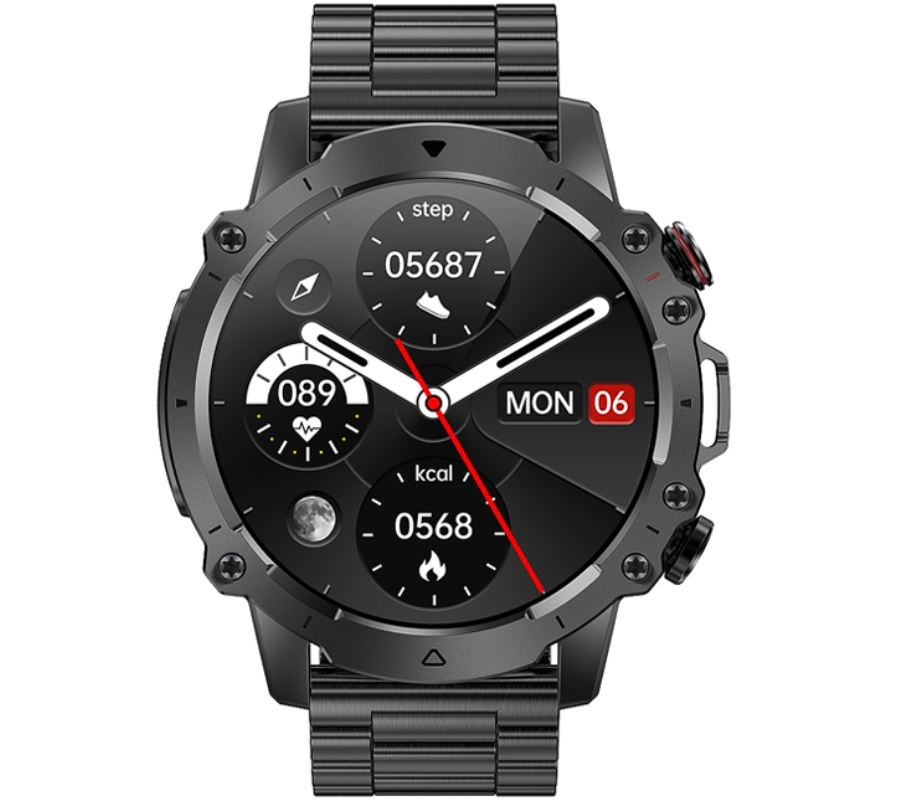 Smartwatch Męski Rubicon RNCF18-1 BLACK Bransoleta + Pasek - obrazek 4
