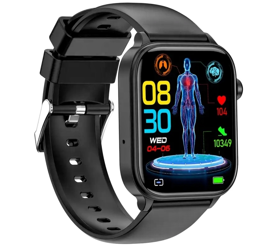 Smartwatch Męski Rubicon RNCF33 BLACK + Pasek Granatowy - obrazek 5