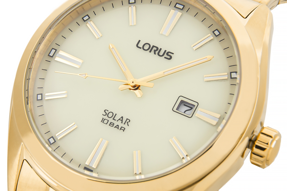 Zegarek Męski LORUS Solar Gold RX338AX9 + BOX - obrazek 4