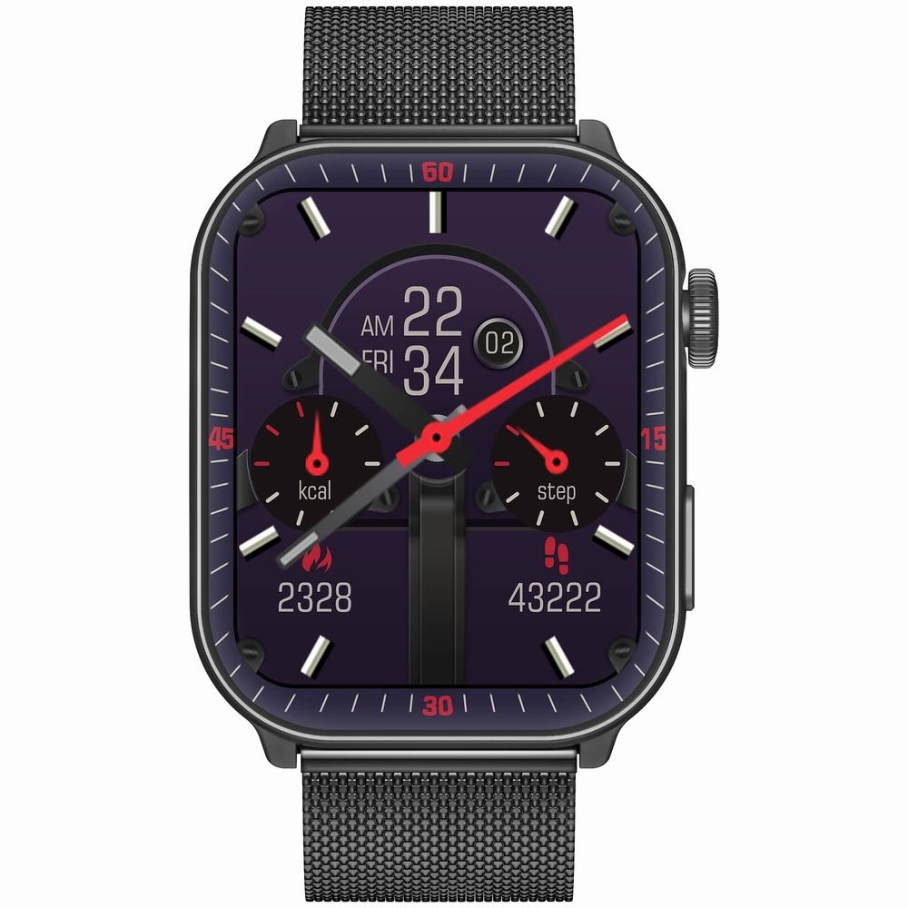 Smartwatch Męski GRAVITY GT28-2 Pasek + Bransoleta Pomarańczowo Czarny - obrazek 4