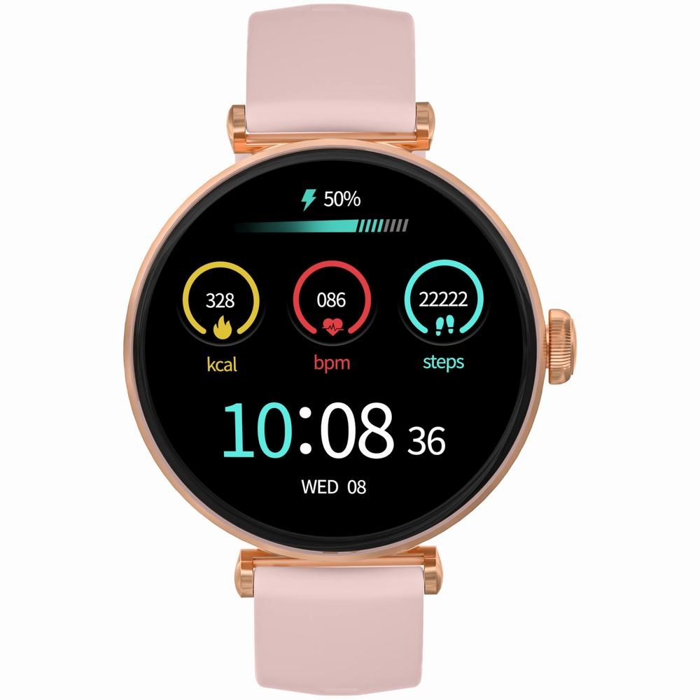 Smartwatch Gravity Różowe Złoto Różowy 2 Paski GT26-1 - obrazek 4