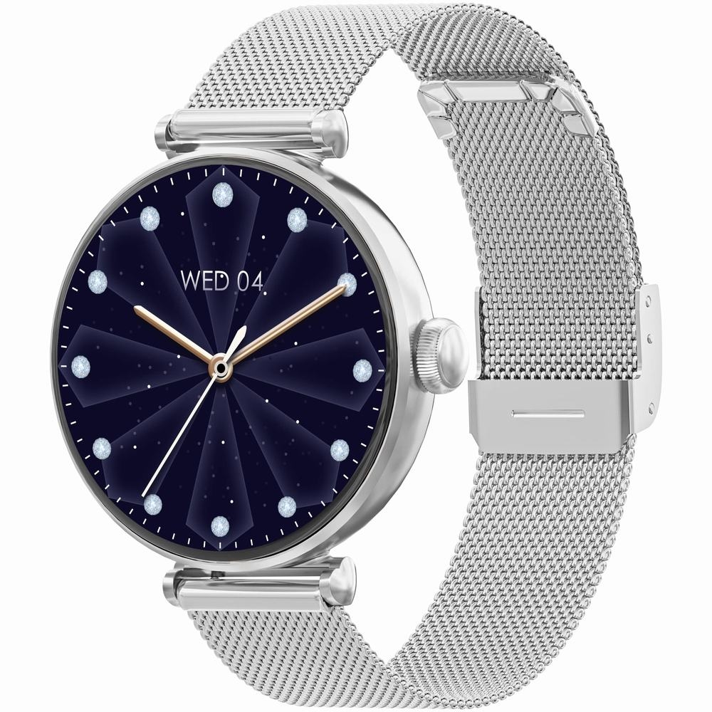 Smartwatch Gravity Srebrno Czarny 2 Paski GT26-9 - obrazek 3
