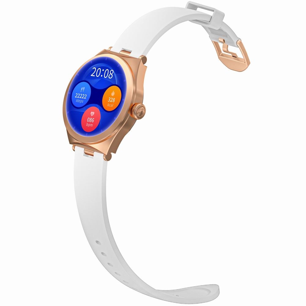 Smartwatch Gravity Różowe Złoto Biały GT25-4 - obrazek 3