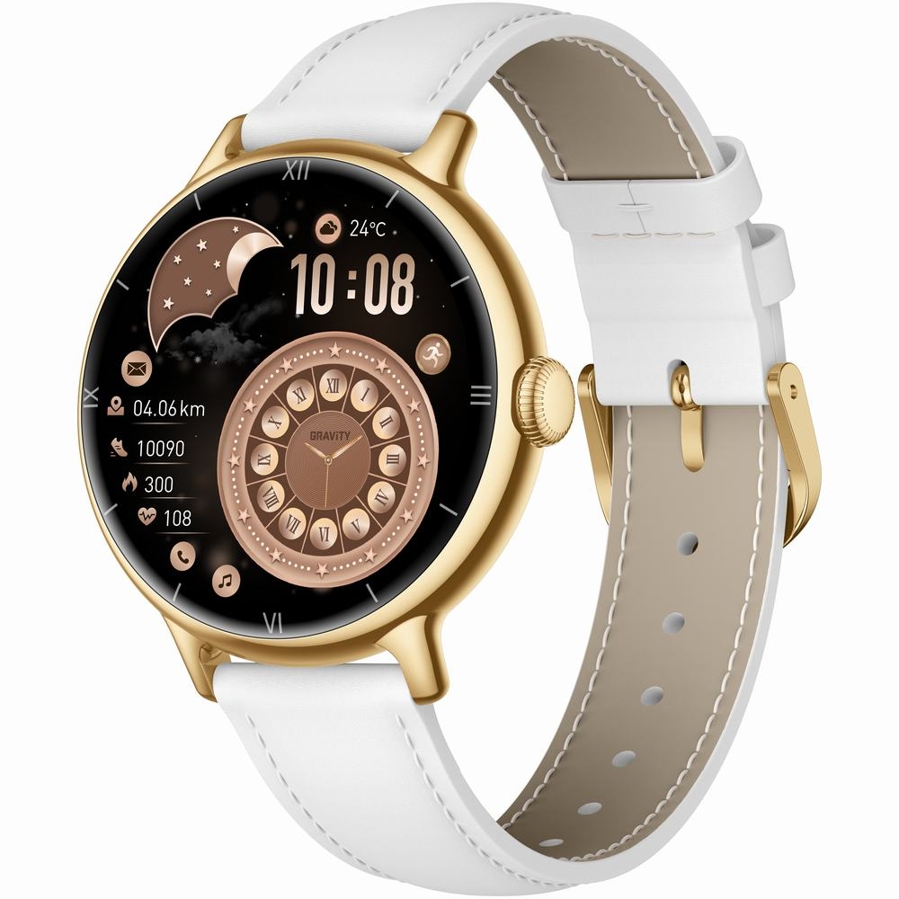 Smartwatch Gravity Złoty Bransoleta + Pasek GT33-2 - obrazek 4