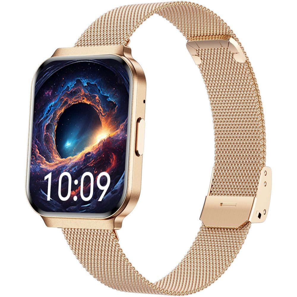 Smartwatch Gravity Różowe Złoto Pasek + Bransoleta GT44-2 - obrazek 4