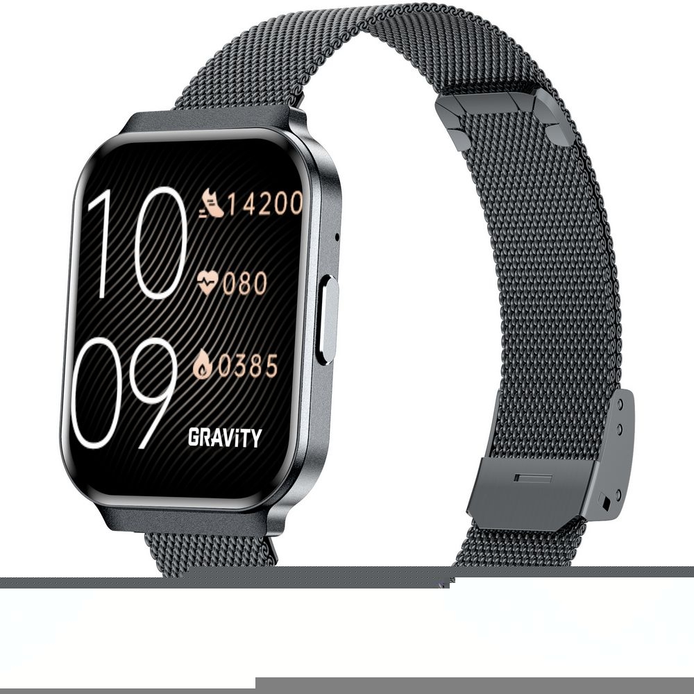 Smartwatch Gravity Czarny Pasek + Bransoleta GT44-5 - obrazek 4
