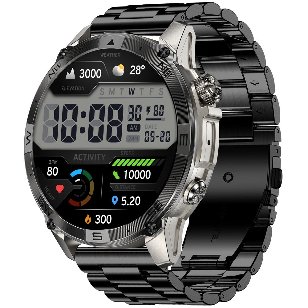 Smartwatch Gravity Grafitowy Pasek + Bransoleta GT46-3 - obrazek 4