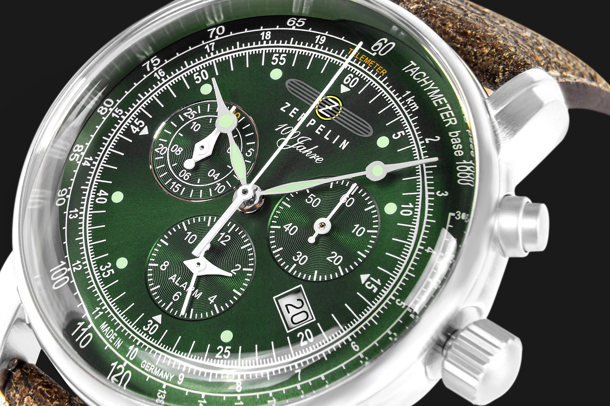 Zegarek Męski ZEPPELIN 100 Jahre Chronograph 8680-4 + BOX - obrazek 4