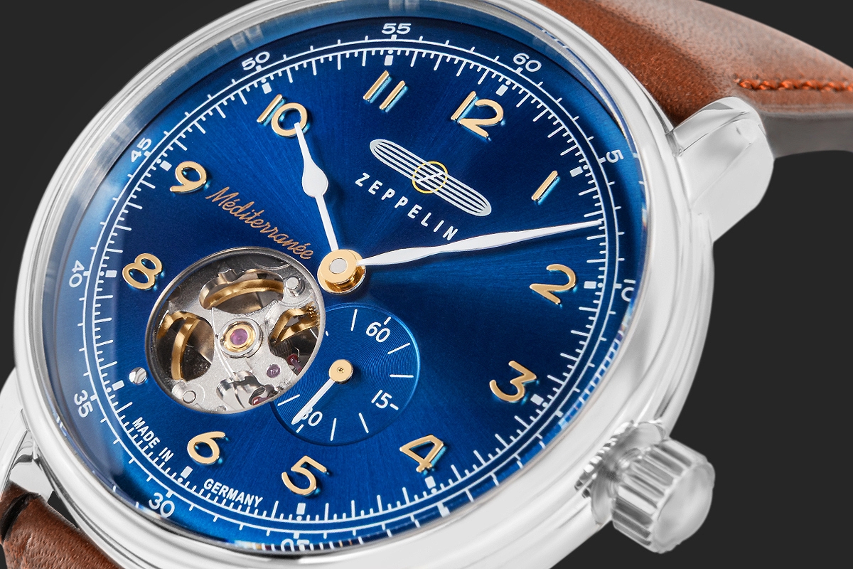 Zegarek Męski ZEPPELIN Méditerranée Open Heart Automatic 9666-3 + BOX - obrazek 4
