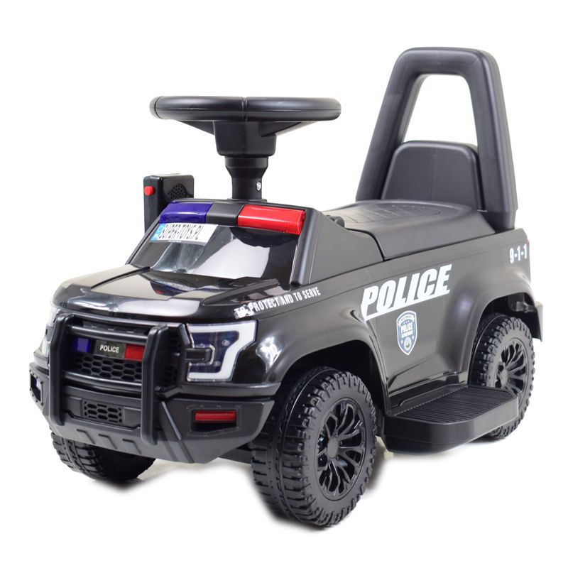 SAMOCHÓD NA AKUMULATOR POLICJA - DŹWIĘKI ŚWIATŁA, MEGAFON/QLS993D - obrazek 7