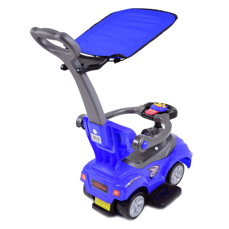 JEŹDZIK, ODPYCHACZ Z DŹWIĘKAMI MEGA CAR 6W 1 Z DASZKIEM/TC202 - obrazek 17