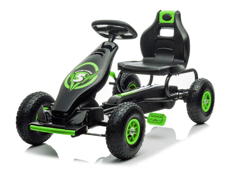 DUŻY GOKART NA PEDAŁY SUPER POWER 5, POMPOWANE KOŁA/G18 - obrazek 40