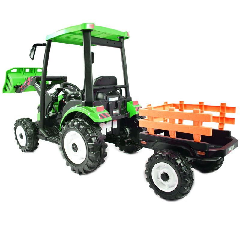 OLBRZYMI TRAKTOR NA AKUMULATOR Z PRZYCZEPĄ 24 V, 400W, PILOT/JS-3158B-24V - obrazek 7