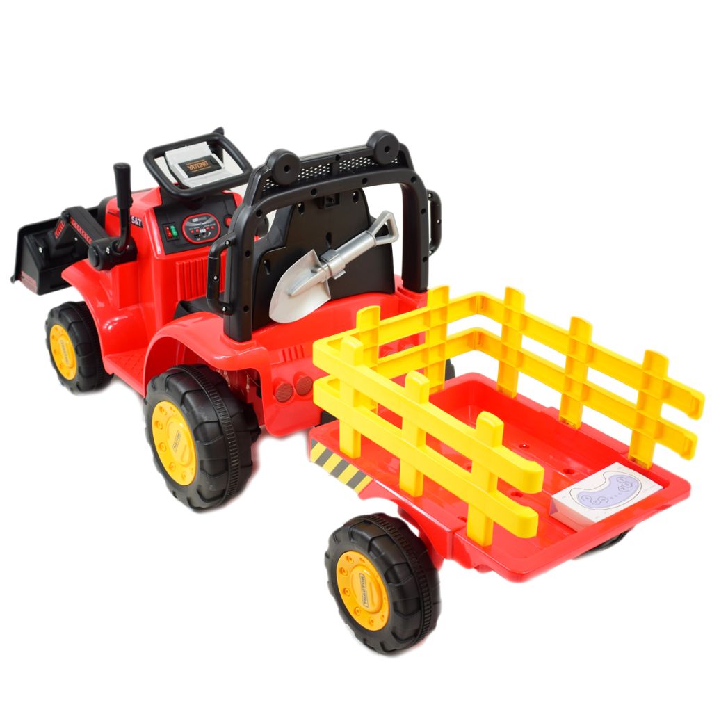 Super traktor z przyczepą i łyżką - na akumulator, pilot/aplikacja/YT1066 - obrazek 6