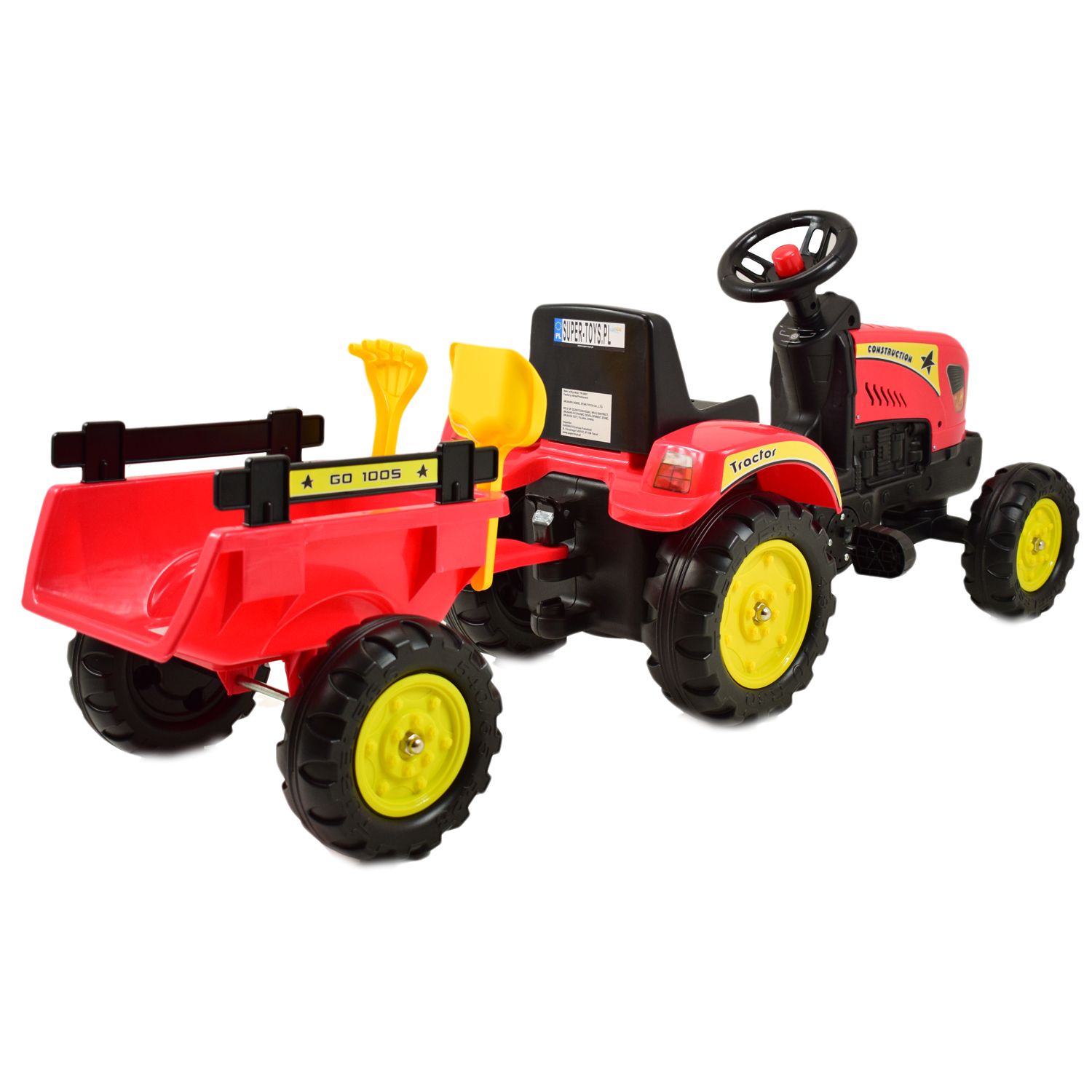 TRAKTOR NA PEDAŁY Z PRZYCZEPĄ I AKCESORIAMI/TR3001 - obrazek 7