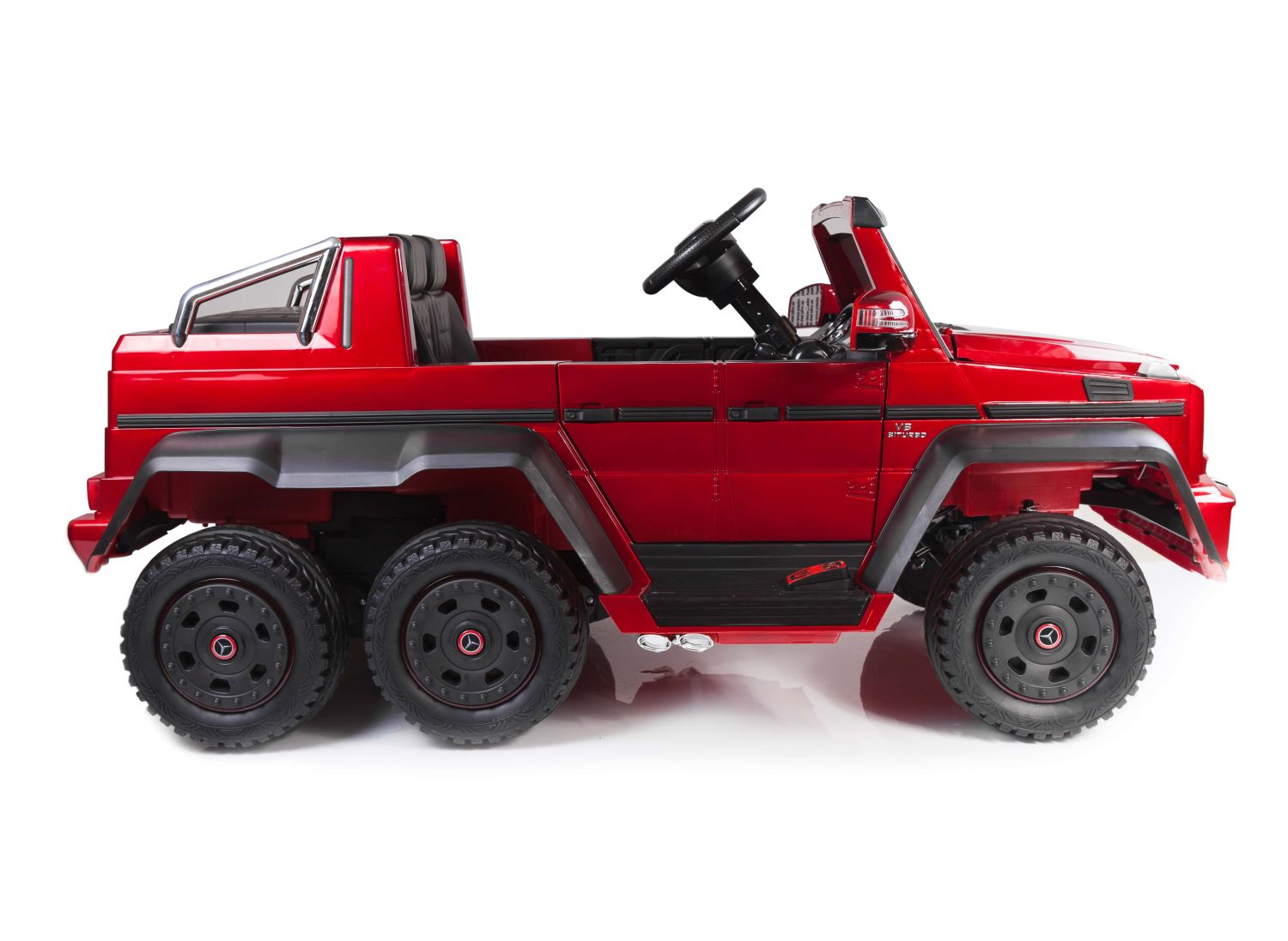 MEGA POJAZD- ORYGINALNY MERCEDES G63, NAPĘD 6X6, MIĘKKIE KOŁA, MIĘKKIE SIEDZENIE, SIEDZENIE DLA RODZICA, 12v14AH, LAKIER, MP4/SX-1888 - obrazek 5