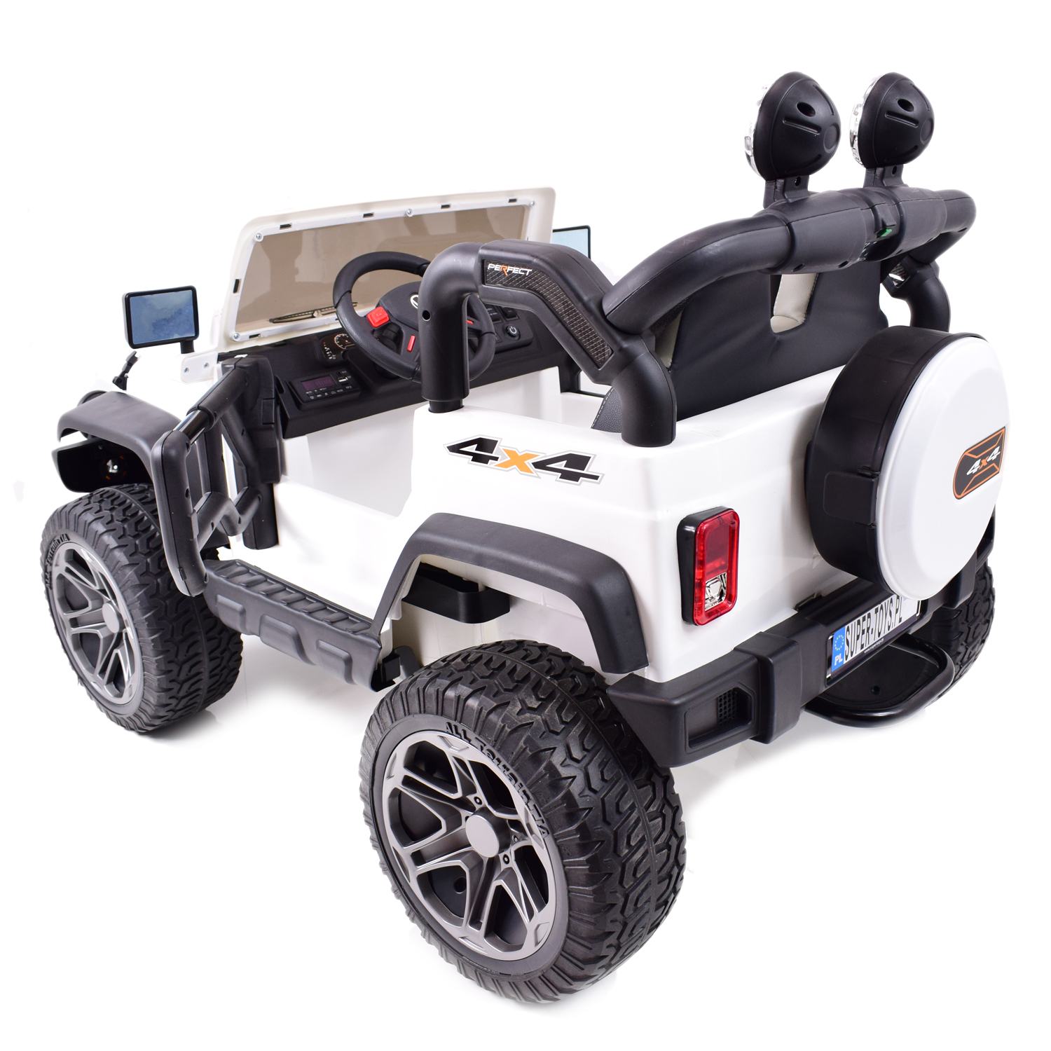 MEGA JEEP PERFECT 002 EXCLUSIVE, WOLNY START/ MIĘKKIE KOŁA HP-002 - obrazek 7