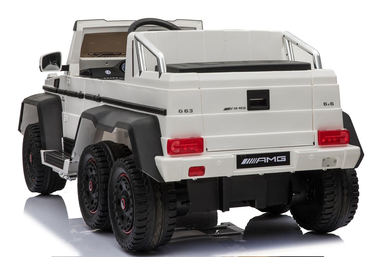 MEGA POJAZD- ORYGINALNY MERCEDES G63, NAPĘD 6X6, MIĘKKIE KOŁA, MIĘKKIE SIEDZENIE, SIEDZENIE DLA RODZICA, 12v14AH/SX-1888 - obrazek 6