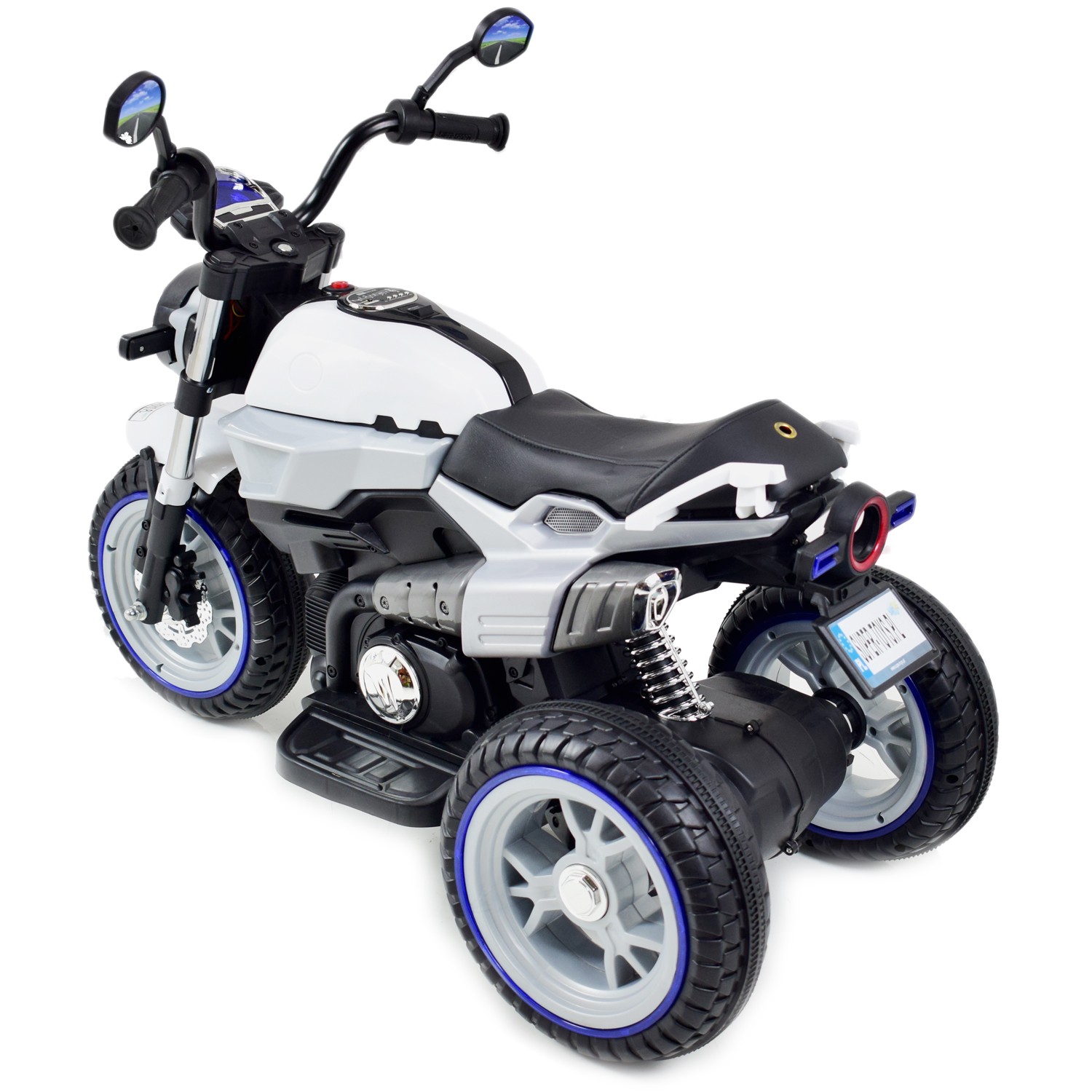 NAJNOWSZY WIELKI MOTOR , ŚWIECĄCE KOŁA, PANEL, DŹWIĘKI, SKÓRA/8188FL - obrazek 12