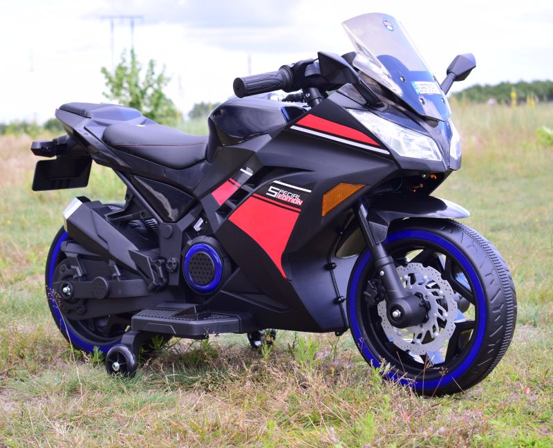 MEGA MOTOR ŚCIGACZ STRONG 2 EXCLUSIVE, ŚWIECĄCE KOŁA, GAZ W MANETCE, HAMULEC/DLS07 - obrazek 9