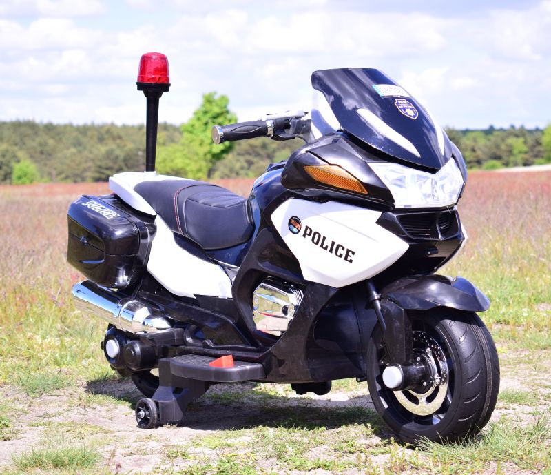 NAJWIĘKSZY SUPER SZYBKI MOTOR ŚCIGACZ POLICYJNY 118, MIĘKKIE KOŁA, MIĘKKIE SIEDZENIE, GAZ W RĄCZCE, HAMULEC /HZB118 - obrazek 3