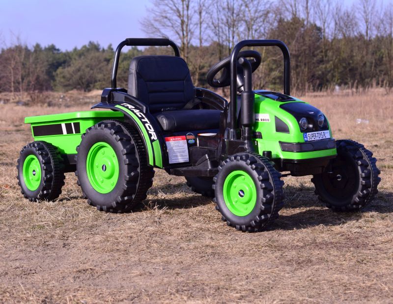 MEGA TRAKTOR Z PRZYCZEPĄ. MIĘKKIE SIEDZENIE, KOŁA EVA,PILOT, RADIO FM/HL388 - obrazek 2