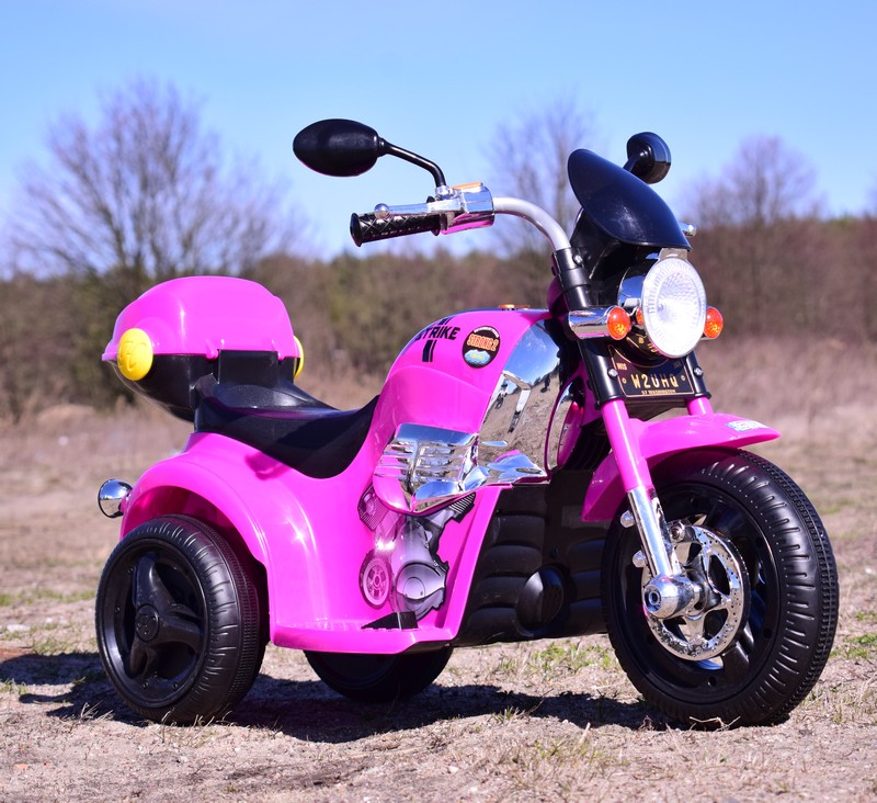 MOTOR CHOPPER STRIKE Z KUFERKIEM, KOGUTEM I POLICYJNYMI DŹWIĘKAMI/TR1508B - obrazek 11