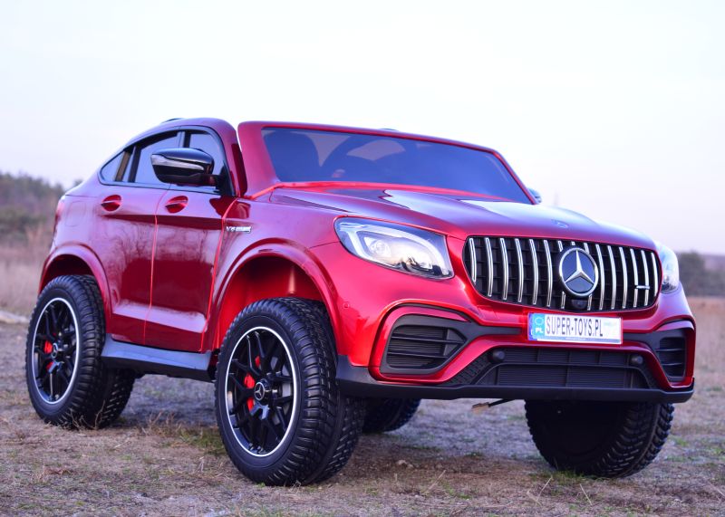 MERCEDES GLC 63S LICENCJA, 4X4, 2x12V, WALIZKA, MIĘKKIE KOŁA EVA, MIĘKKIE SIEDZENIE, LAKIER POLEROWANY, FULL OPCJA/XMX608 - obrazek 6