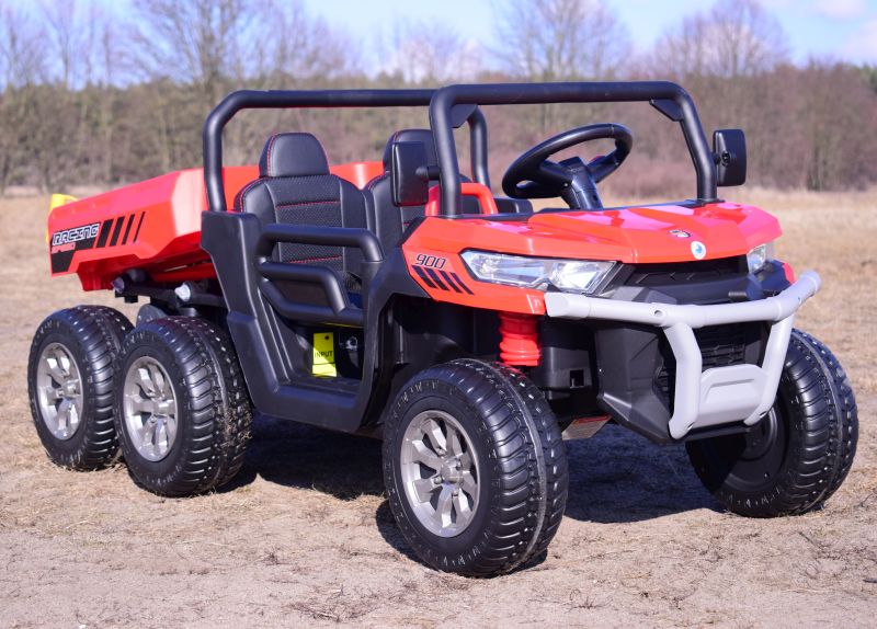 BUGGY 6 KOŁOWY DLA 2 DZIECI, ELEKTRYCZNA WYWROTKA, MIĘKKIE KOŁA, MIĘKKIE SIEDZENIE, 400 WAT/XMX623B - obrazek 8