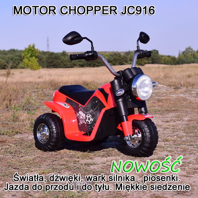 MOTOR CHOPPER - PIERWSZY MOTOREK DLA DZIECKA, MIĘKKIE SIEDZENIE/JC916 - obrazek 5