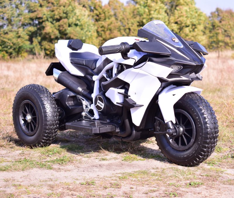 SUPER ŚCIGACZ 12 V, NOWOCZESNA BRYŁA, ŚWIECĄCE KOŁA, GAZ W MANETCE, DWA SILNIKI/MOTOR-H - obrazek 33