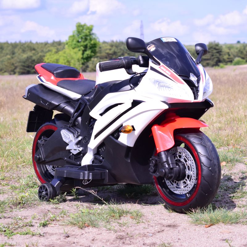 WIELKI MOTOR NA AKUMULATOR - GAZ W MANETCE, HAMULEC, ŚWIECĄCE KOŁA - SUPER JAKOSĆ/SD-R6 - obrazek 5