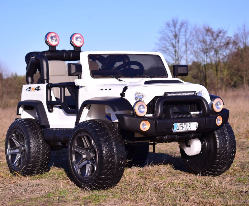 MEGA JEEP PERFECT 002B EXCLUSIVE, WOLNY START/ MIĘKKIE KOŁA HP-002B - obrazek 4