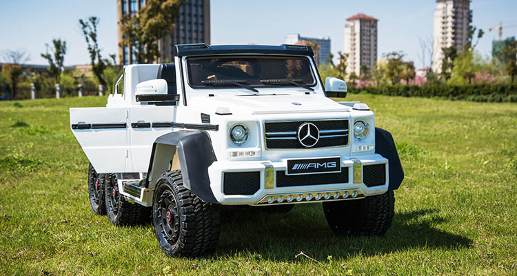 MEGA POJAZD- ORYGINALNY MERCEDES G63, NAPĘD 6X6, MIĘKKIE KOŁA, MIĘKKIE SIEDZENIE, SIEDZENIE DLA RODZICA, 12v14AH/SX-1888 - obrazek 5