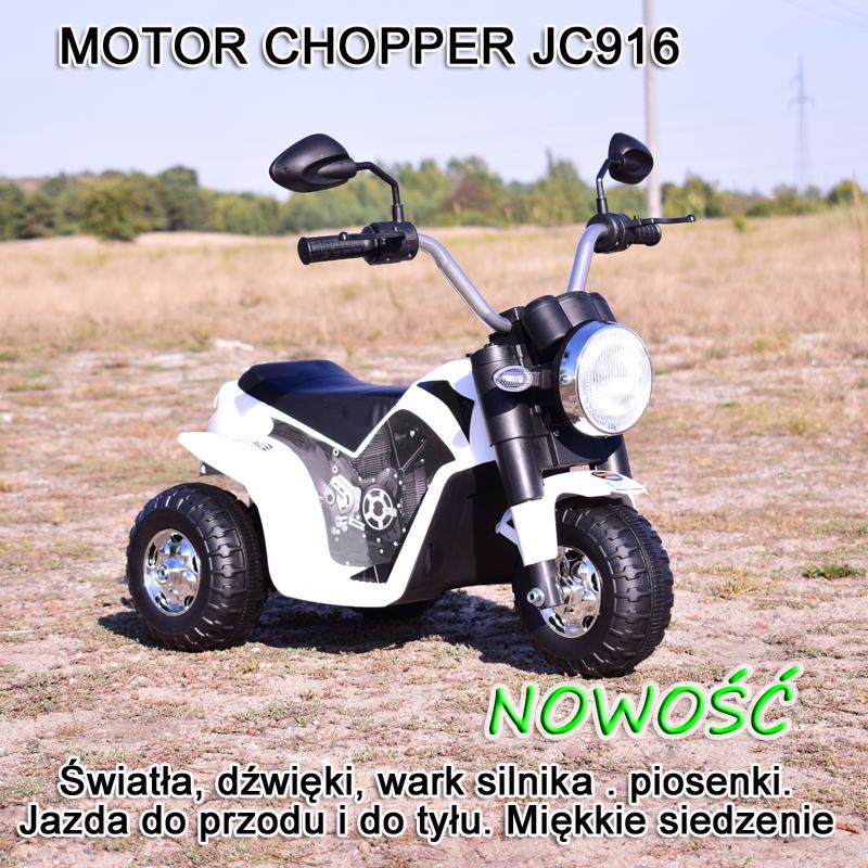 MOTOR CHOPPER - PIERWSZY MOTOREK DLA DZIECKA, MIĘKKIE SIEDZENIE/JC916 - obrazek 10