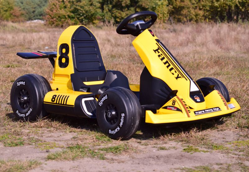 SZYBKI GOKART FANCY NA AKUMULATOR 12V, REGULOWANA - ROZSUWANA RAMA, SUPER ZABAWABDQ-8 - obrazek 6