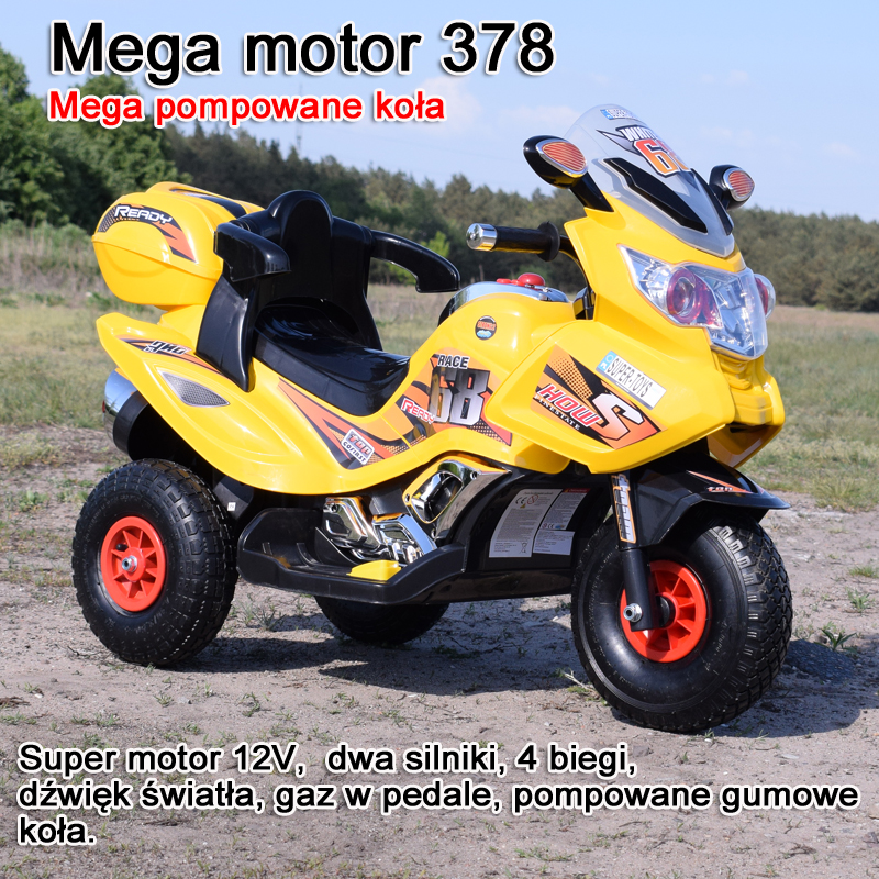 MEGA MOTOR 4 BIEGI,2 SILNIKI STRONG 2,OPARCIE, POMPOWANE KOŁA/ PB-378 - obrazek 17
