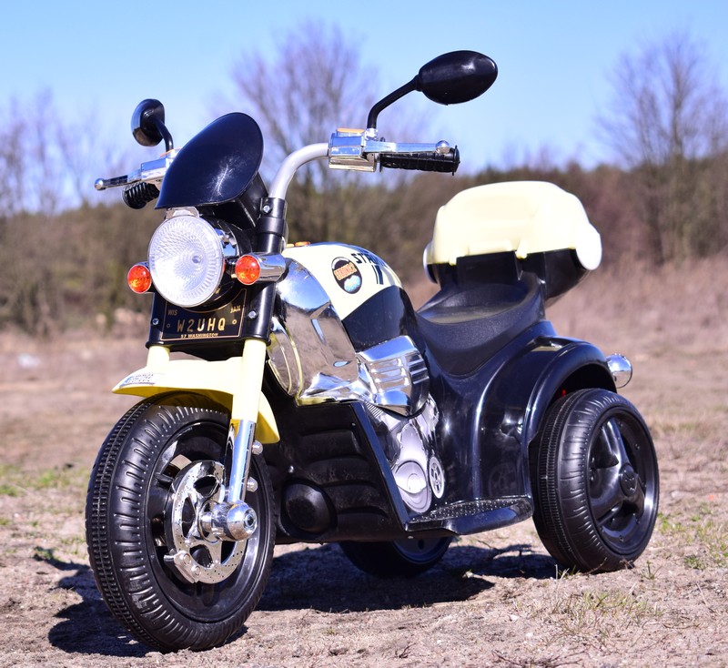 MOTOR CHOPPER STRIKE Z KUFERKIEM, KOGUTEM I POLICYJNYMI DŹWIĘKAMI/TR1508B - obrazek 17