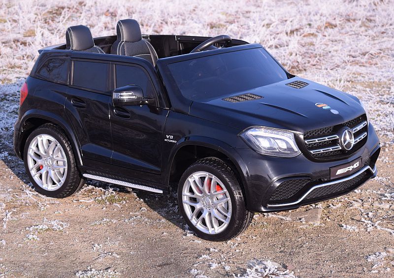 MERCEDES GLS 63, 4 SILNIKI, 2X12 V, MIĘKKIE KOŁA, MIĘKKIE SIEDZENIE, KLIMATYZACJA DLA 2 DZIECI/HL228 - obrazek 12