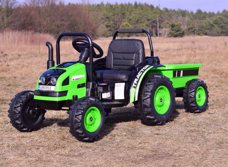 MEGA TRAKTOR Z PRZYCZEPĄ. MIĘKKIE SIEDZENIE, KOŁA EVA,PILOT, RADIO FM/HL388 - obrazek 3
