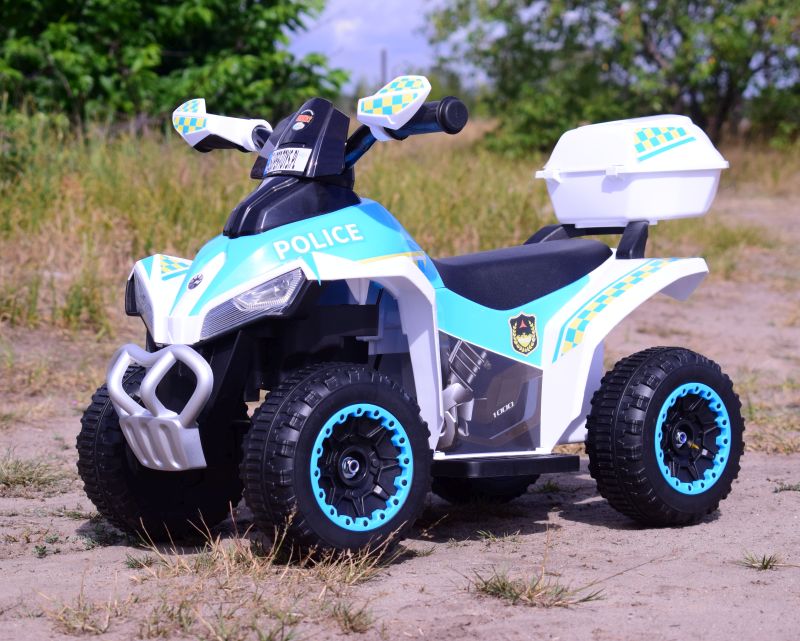 QUAD NA AKUMULATOR POLICJA Z KUFERKIEM - SUPER JAKOŚĆ/GTS-1188A - obrazek 3