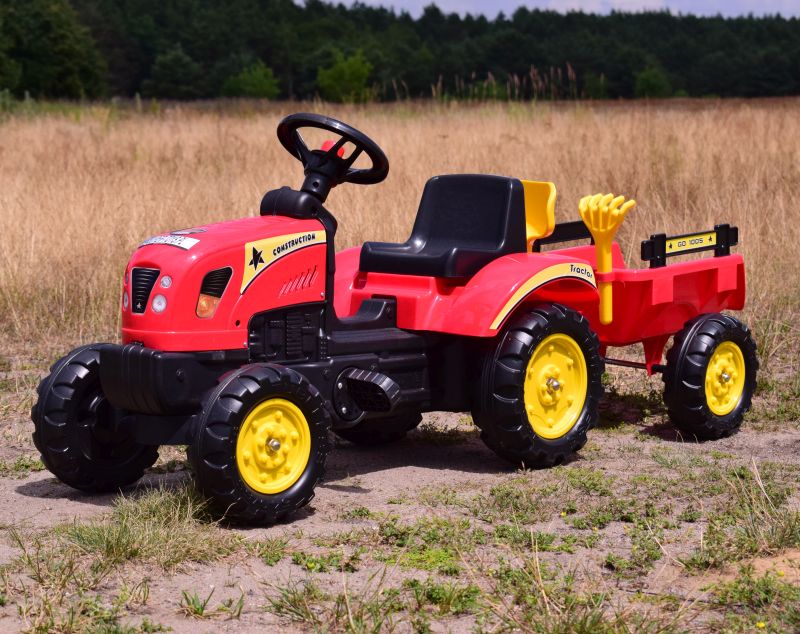 TRAKTOR NA PEDAŁY Z PRZYCZEPĄ I AKCESORIAMI/TR3001 - obrazek 2